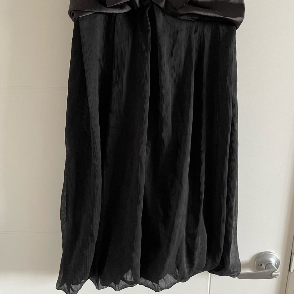 3/$45 Satin Bow Babydoll Mini Dress - Picture 3 of 7